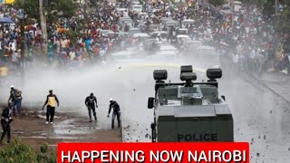 HAPPENING NOW RUTO MUST GO DEMONSTRATIONS ROCKS IN NAIROBI CBD POLICE VS ANGRY RAILA SUPPORTERS [upl. by Mariska694]