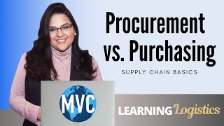 Procurement vs Purchasing Supply Chain Basics [upl. by Nojad]