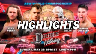 MJF vs Darby Allin vs Jack Perry vs Sammy Guevara  Double Or Nothing 2023  Highlights [upl. by Gwendolyn]