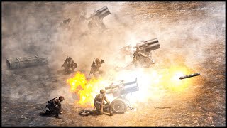 GERMAN ROCKET ARTILLERY OBLITERATES INFANTRY Custom Gates of Hell Battle [upl. by Gregoor]