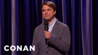 Andy Woodhull StandUp 032615  CONAN on TBS [upl. by Nnyluqcaj]