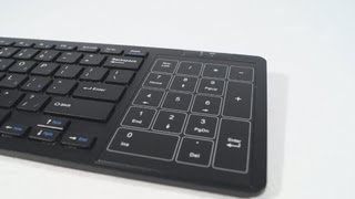 1501  Genius SlimStar T8020 Wireless MultiTouchPad Keyboard Video Review [upl. by Fulmis148]