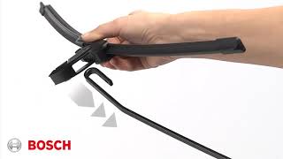 Bosch Wiper Blades Installation Hook AR type [upl. by Atteuqcaj]