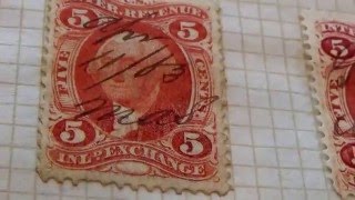 Rare Middle 1800s US Revenue Postage Stamps [upl. by Conover936]