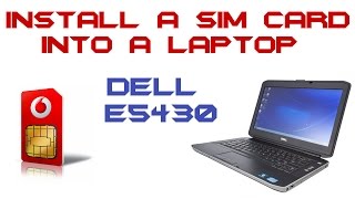 How To Install A Sim Card Into A Laptop  Dell Latitude E5430 [upl. by Oiruam]