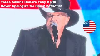 Trace Adkins Honors Toby Keith With Powerful Rendition Of American Soldier [upl. by Dorice]