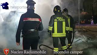 NUCLEO RADIOMOBILE DENTRO LEMERGENZA INCENDIO CAMPER [upl. by Midis378]