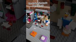 Freddy Fazbears Pizzeria built out of Legos 🐻 🍕 fnaf legobuild shorts [upl. by Murdocca956]