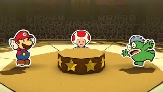 Paper Mario Color Splash  All Roshambo Temples Defeating All Wizards [upl. by Aenaj859]