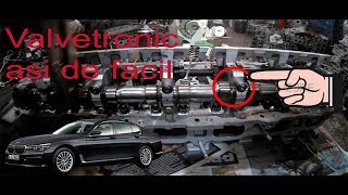 como armar el sistema valvetronic de una cabeza de bmw parte 1 [upl. by Nerra]