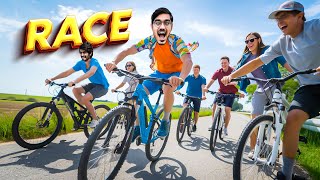 सबसे खतरनाक साइकिल रेस कौन जीतेगा  EXTREME BICYCLE RACE CHALLENGE  Who Will Win [upl. by Auka]