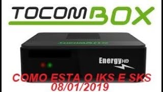 TOCOMBOX ENERGY HD VEJA COMO ESTA O IKS SKS E CANAIS HD 08012019 [upl. by Lossa]