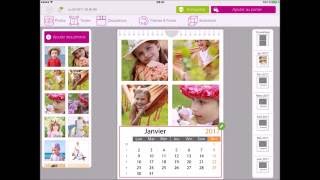 Yes  Je peux créer mon calendrier photo sur lapplication iPad MonCalendriercom [upl. by Ynohtna]