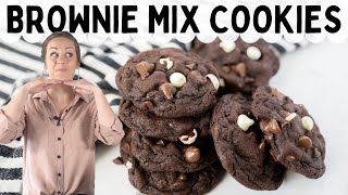 How to Make Brownie Mix Cookies Only 3 Ingredients [upl. by Wattenberg]