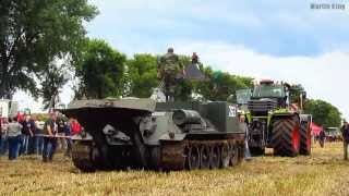 CLAAS XERION 5000 vs VT34 Bergepanzer pulling [upl. by Wendel477]