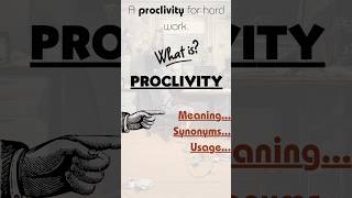 New Word  Proclivity pronunciation ielts vocabulary goodenglish newwords englishlearners [upl. by Oicirbaf]