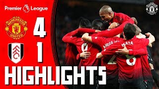 Highlights  Manchester United 41 Fulham  Premier League [upl. by Haelahk]