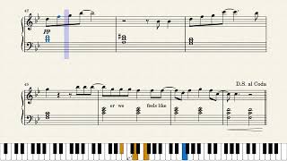 I Drink Wine – Adele  Intermediate Piano [upl. by Nednal66]