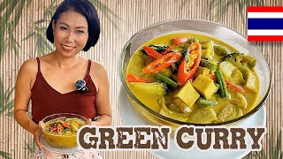 THAI GREEN CURRY Rezept 😋🇹🇭Thailändisch kochen [upl. by Pentheas]