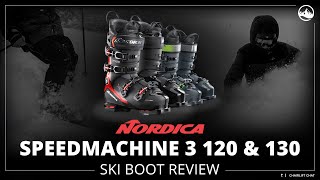 2023 Nordica Speedmachine 3 120 amp 130 Ski Boot Long Review with SkiEssentialscom [upl. by Urania]