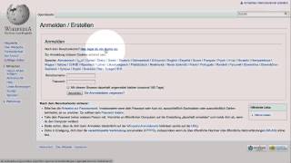 Wikipedia Tutorial Teil 1  Editieren und Anmelden [upl. by Hsu]