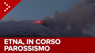 LIVE Etna parossismo in corso diretta video [upl. by Frazer812]