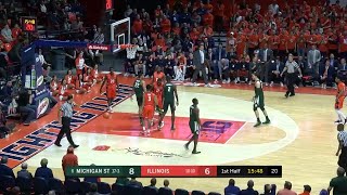 Tum Tum to Miles for a Dunk vs Illinois [upl. by Bodwell]