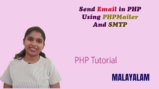 Send Email Using PHPMailer in PHP amp GMail SMTP  MALAYALAM [upl. by Edward]