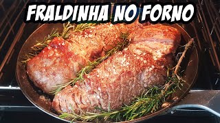 COMO FAZER FRALDINHA NO FORNO  PARECE CHURRASCO  Novatos na Cozinha [upl. by Nytsirc]