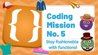 Fashionable Functions Kodable Coding Mission No5  Beginner  Coding Activity [upl. by Atirak]