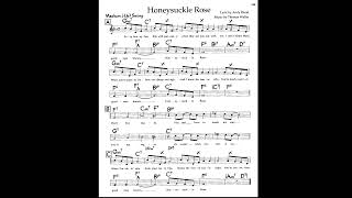 Honeysuckle Rose  Play along  Backing track C key score violinguitarpiano [upl. by Obau851]