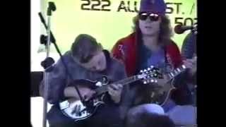 Huckleberry Hornpipe performed by Sam Bush Adam Steffy 14 years old Chris Thile [upl. by Innob]