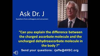 The difference between charged ascorbate and uncharged dehydroascorbate molecules [upl. by Seira]