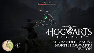 Hogwarts Legacy  All Bandit Camps  North Hogwarts Region [upl. by Salba]