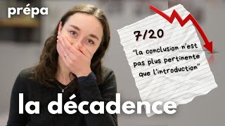 Mes notes en prépa  concours blancs de la décadence  prépa littéraire [upl. by Anayet800]