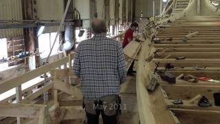 Dragon Harald Fairhair The construction of a Viking Dragon Ship [upl. by Orravan]