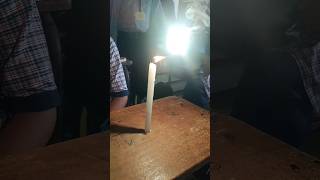 Burning of magnesium ribbon  burns with a dazzling white flame  It forms magnesium oxide [upl. by Jabin]