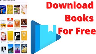 How to download free books from play books [upl. by Amre]