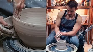 I Made a BIG Ramen BOWL on the Pottery Wheel [upl. by Vyky858]