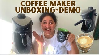 Morphy Richards Coffee Maker Unboxing Demo amp Review  Coffee Machine [upl. by Adyaj267]