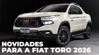 FIAT TORO 2026 TERÁ EVOLUÇÃO IMPORTANTE NAS VERSÕES DIESEL [upl. by Yesnek]