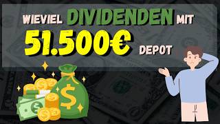 Angestellt und passives Einkommen mit Aktien  Einkommen kaufen  Dividenden mit 51K Depot Juli 2024 [upl. by Mighell]