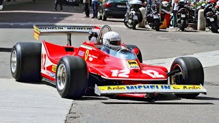 Gilles Villeneuve 1979 Ferrari 312 T4 driven by Renè Arnoux  CRAZY Modena Streets and city centre [upl. by Stoddard58]