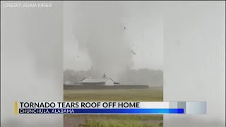 Georgetown EF 1 tornado destroys home 2 people make it out alive [upl. by Siuol930]