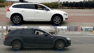 SLIP TEST  Volvo V60 Cross Country AWD vs Audi A4 Allroad Quattro  4x4testsonrollers [upl. by Stanleigh]