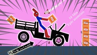 10 Min Best falls  Stickman Dismounting funny and epic moments  Like a boss compilation 399 [upl. by Eniron]