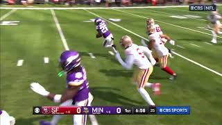 Vikings block punt vs the 49ers  NFL Week 2 Vikings vs 49ers [upl. by Merrow]