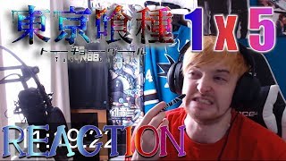 Tokyo Ghoul Season 1  Episode 5 REACTION quotNishio is a Pretty Cool Guyquot [upl. by Eileek]