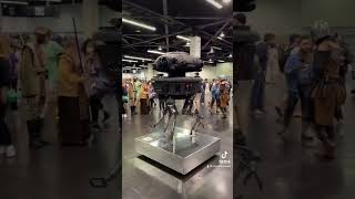 REAL Probe Droid with lights sounds fx movement and a lightsaber wielding nemesis Star Wars [upl. by Borrell530]