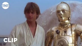 Star Wars A New Hope  Luke Skywalker Meets R2D2 and C3PO CLIP  TNT [upl. by Eseeryt128]